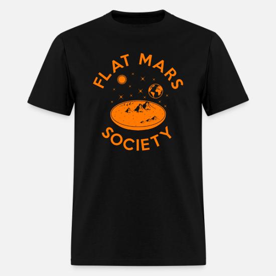 flat mars society t shirt meaning